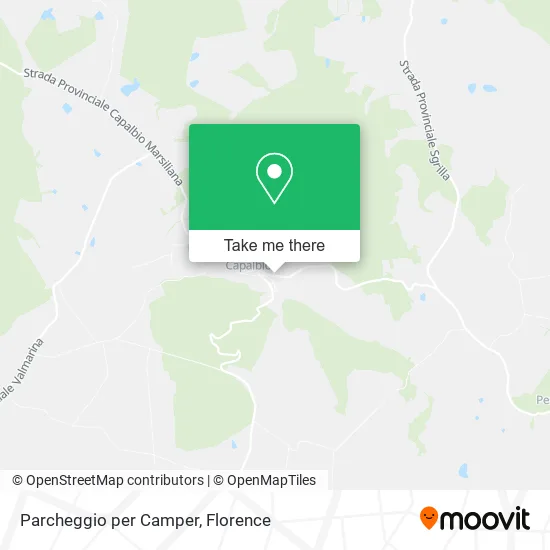 Parcheggio per Camper map