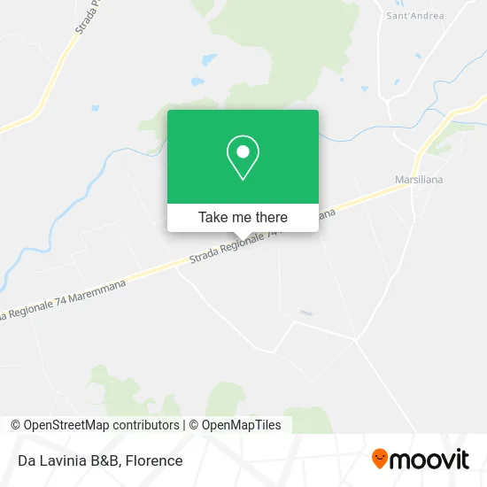 Lavinia Bed and Breakfast map