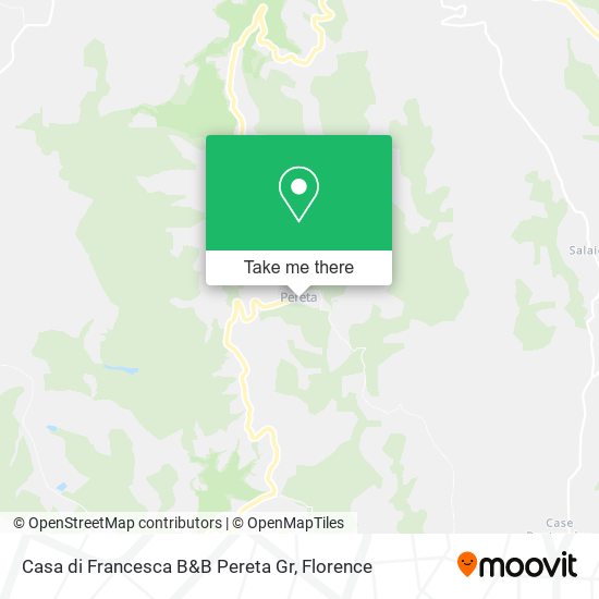 Casa di Francesca B&B Pereta Gr map