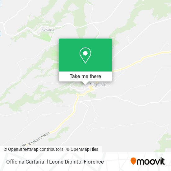 Officina Cartaria il Leone Dipinto map