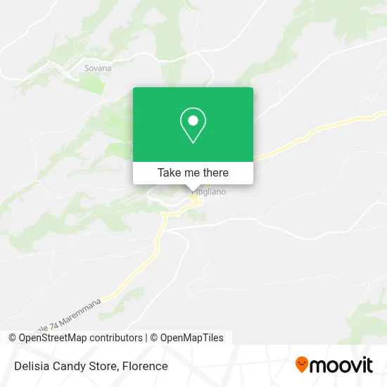Delisia Candy Store map