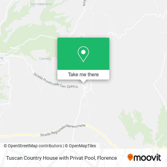 Tuscan Country House with Privat Pool map