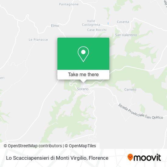 Lo Scacciapensieri di Monti Virgilio map