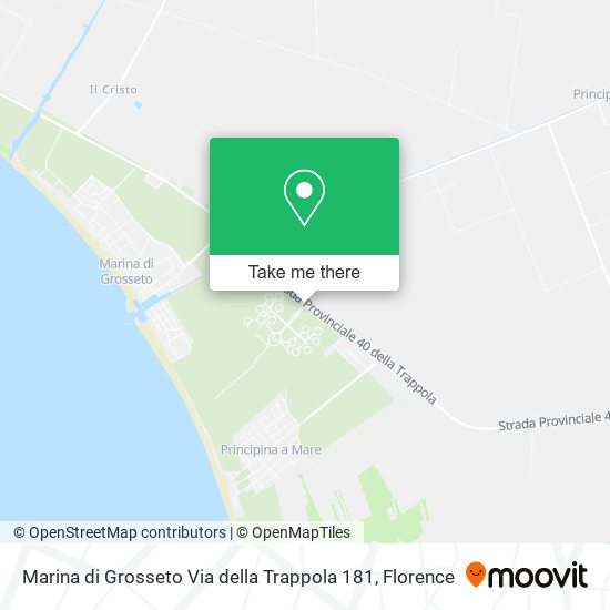 Marina di Grosseto Via della Trappola 181 map