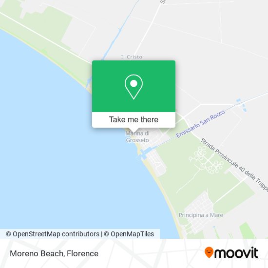 Moreno Beach map