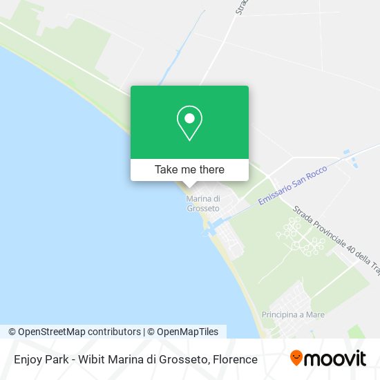 Enjoy Park - Wibit Marina di Grosseto map