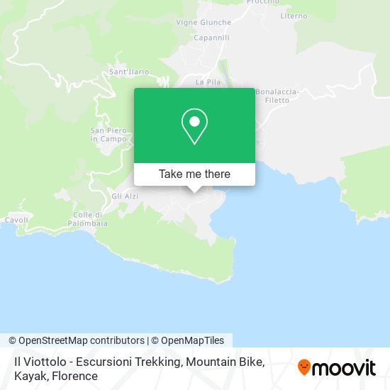 Il Viottolo - Escursioni Trekking, Mountain Bike, Kayak map
