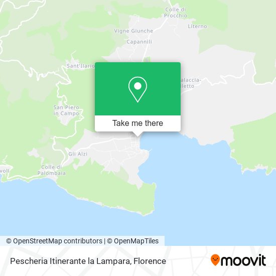 Pescheria Itinerante la Lampara map
