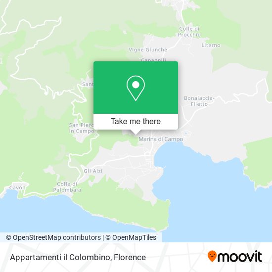 Appartamenti il Colombino map