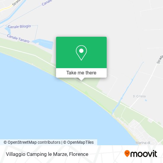 Villaggio Camping le Marze map