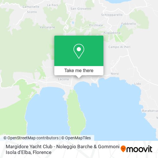 Margidore Yacht Club - Noleggio Barche & Gommoni Isola d'Elba map