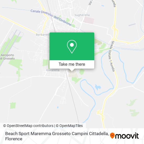 Beach Sport Maremma Grosseto Campini Cittadella map
