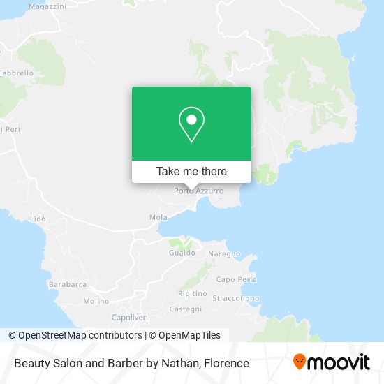 Beauty Salon and Barber by Nathan map