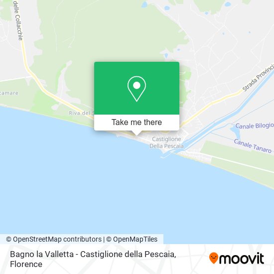 Bagno la Valletta - Castiglione della Pescaia map