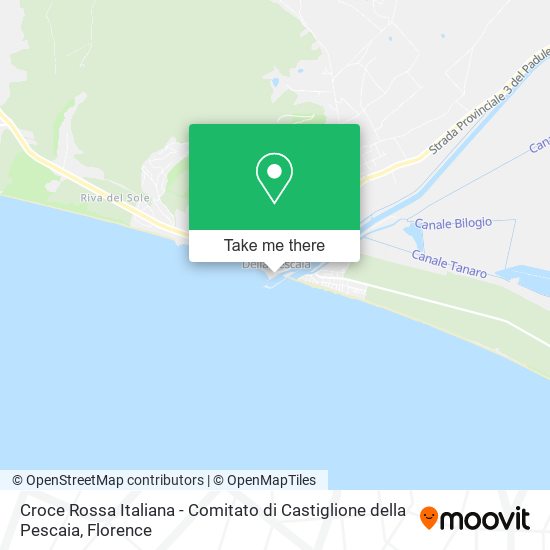Croce Rossa Italiana - Comitato di Castiglione della Pescaia map