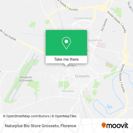 Naturplus Bio Store Grosseto map