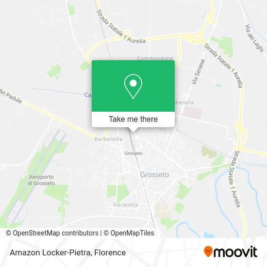 Amazon Locker-Pietra map