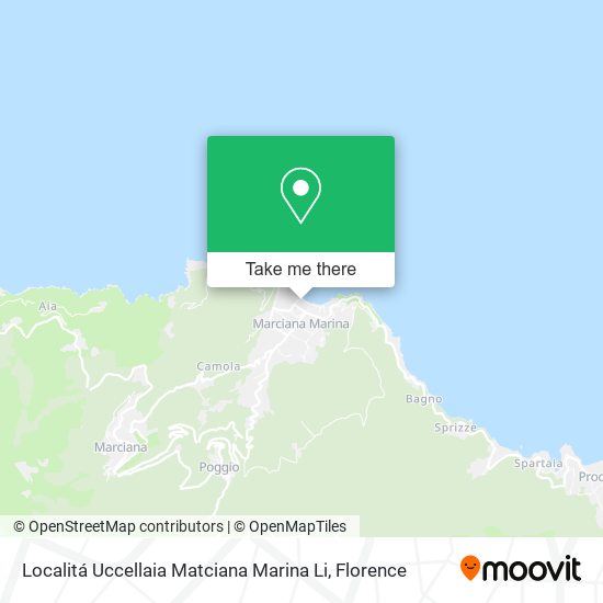 Localitá Uccellaia Matciana Marina Li map