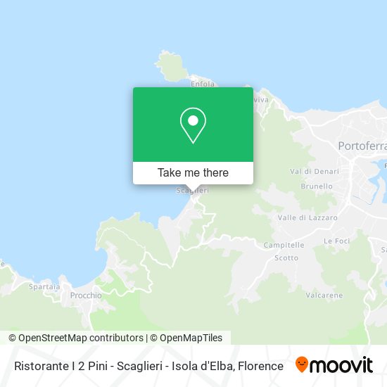 Ristorante I 2 Pini - Scaglieri - Isola d'Elba map
