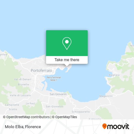 Molo Elba map