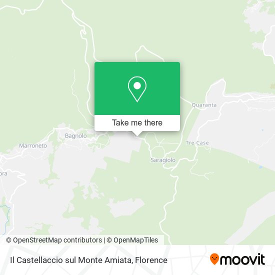 Il Castellaccio sul Monte Amiata map