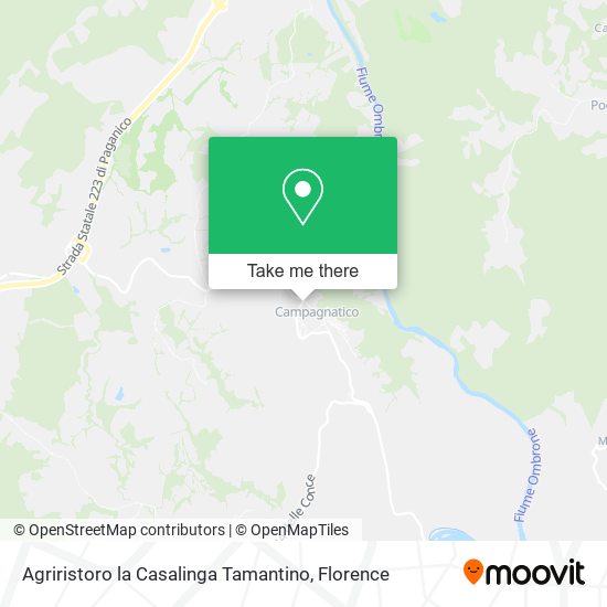 Agriristoro la Casalinga Tamantino map