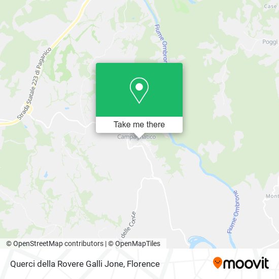 Querci della Rovere Galli Jone map