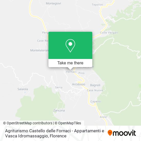 Agriturismo Castello delle Fornaci - Appartamenti e Vasca Idromassaggio map