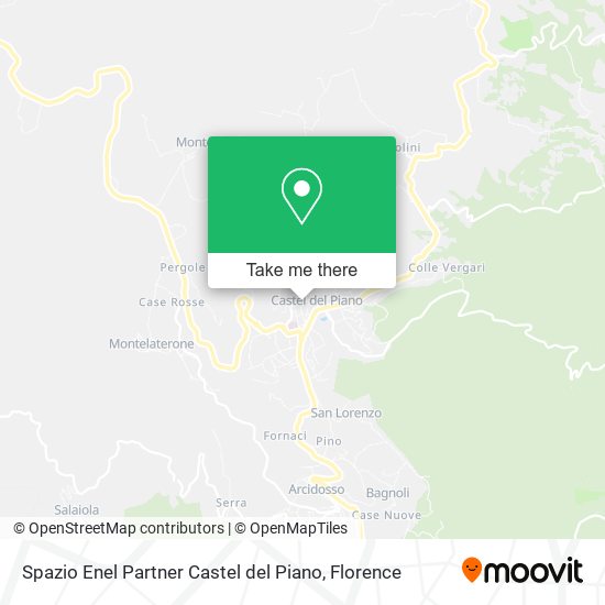 Spazio Enel Partner Castel del Piano map