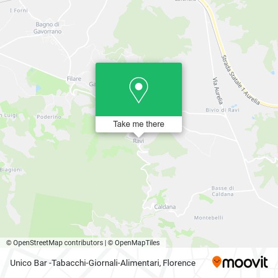 Unico Bar -Tabacchi-Giornali-Alimentari map