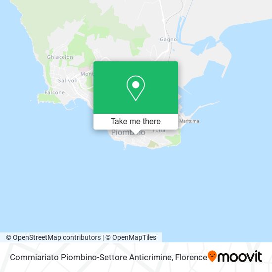 Commiariato Piombino-Settore Anticrimine map