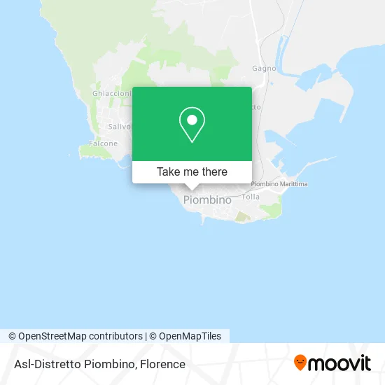 Asl-Distretto Piombino map