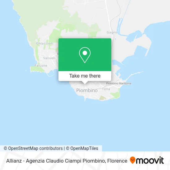 Allianz - Claudio Ciampi Agency Piombino map