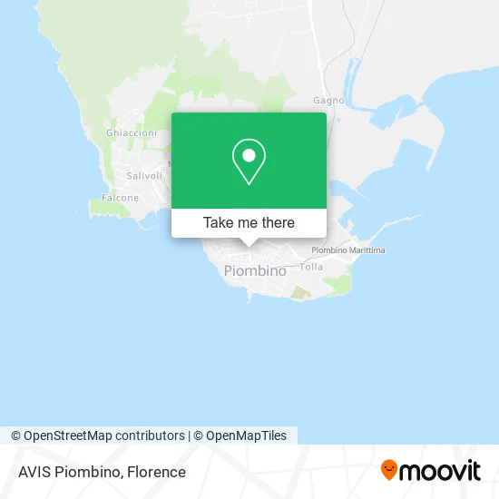 AVIS Piombino map