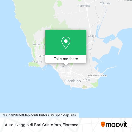 Autolavaggio di Bari Cristoforo map