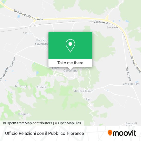 Ufficio Relazioni con il Pubblico map