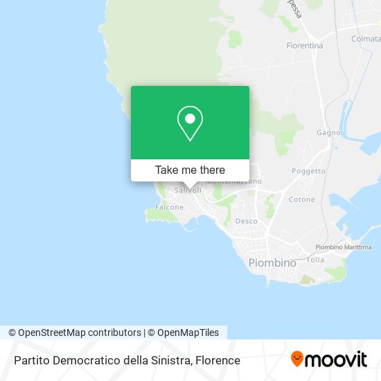 Partito Democratico della Sinistra map