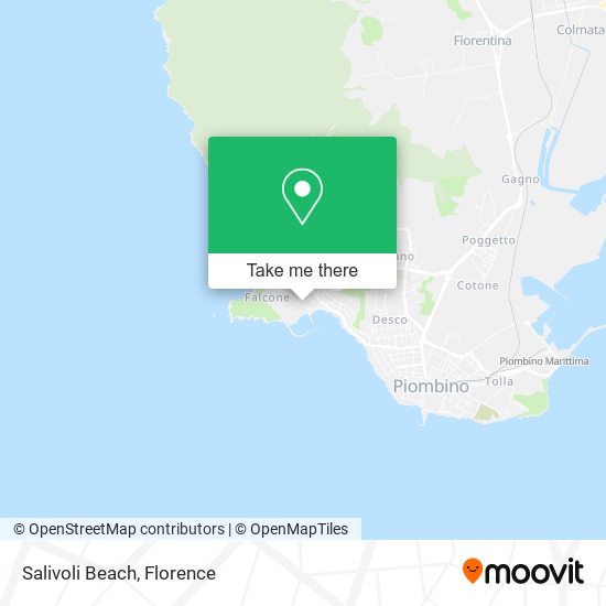 Salivoli Beach map