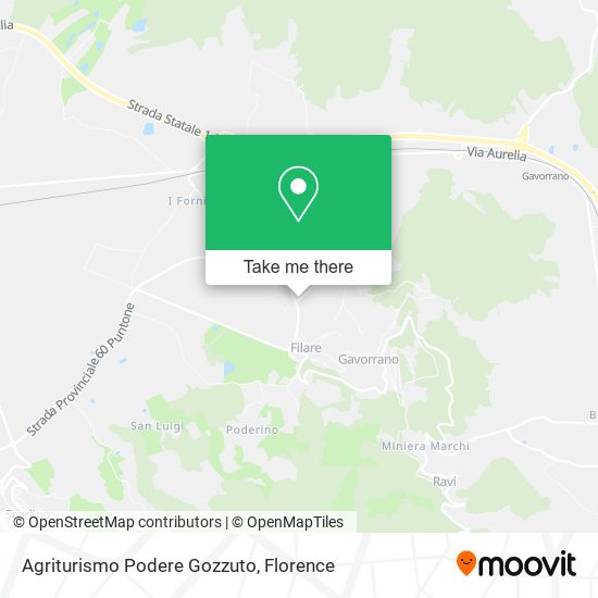 Agriturismo Podere Gozzuto map
