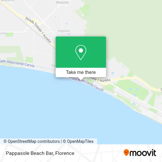 Pappasole Beach Bar map