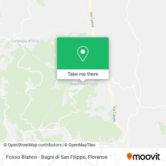 Fosso Bianco - Bagni di San Filippo map