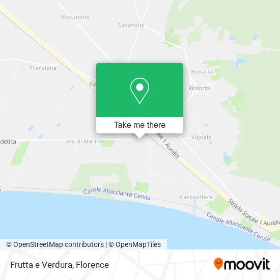 Fruits and Vegetables map