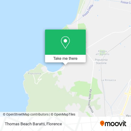 Thomas Beach Baratti map