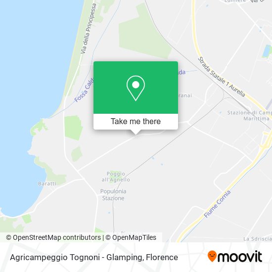 Agricampeggio Tognoni - Glamping map