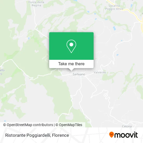 Poggiardelli Restaurant map