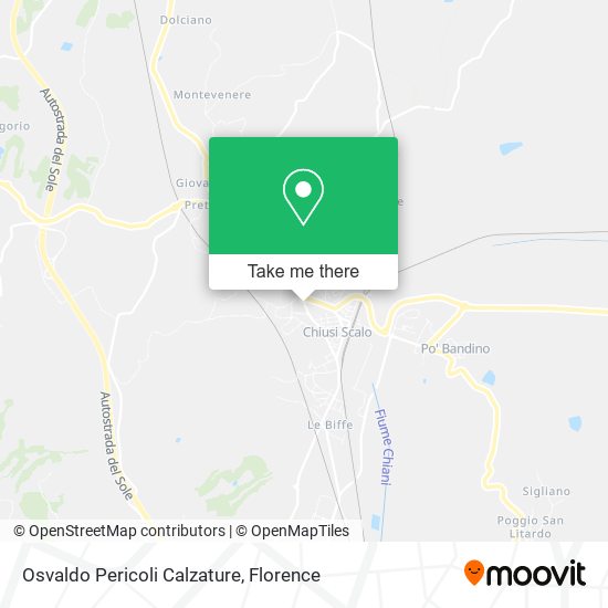 Osvaldo Pericoli Calzature map