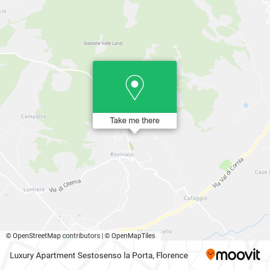 Luxury Apartment Sestosenso la Porta map