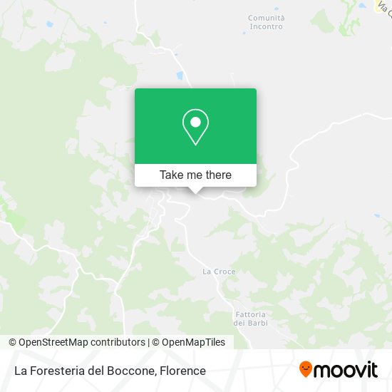 La Foresteria del Boccone map