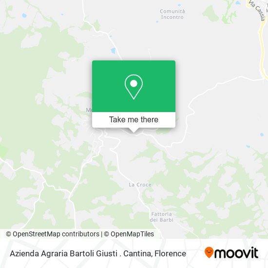 Azienda Agraria Bartoli Giusti . Cantina map