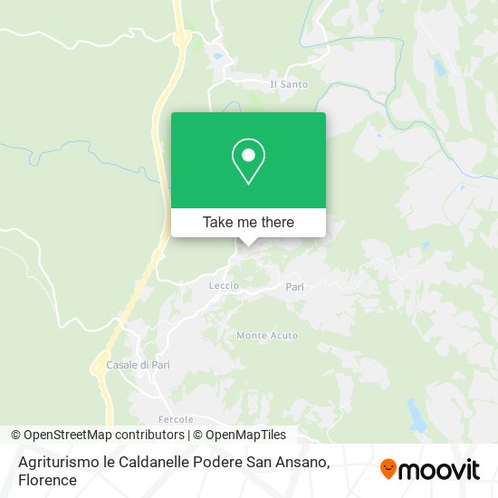 Agriturismo le Caldanelle Podere San Ansano map